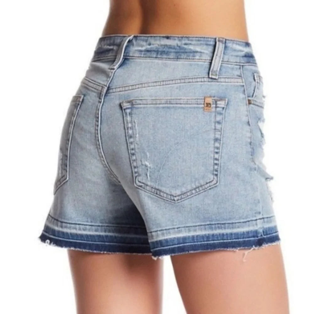 Joe's Alston Medium Wash Distressed Cut Off Denim Shorts • Size 25 🔴